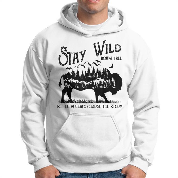 M216 Stay Wild Bison Buffalo Charge The Storm Hoodie