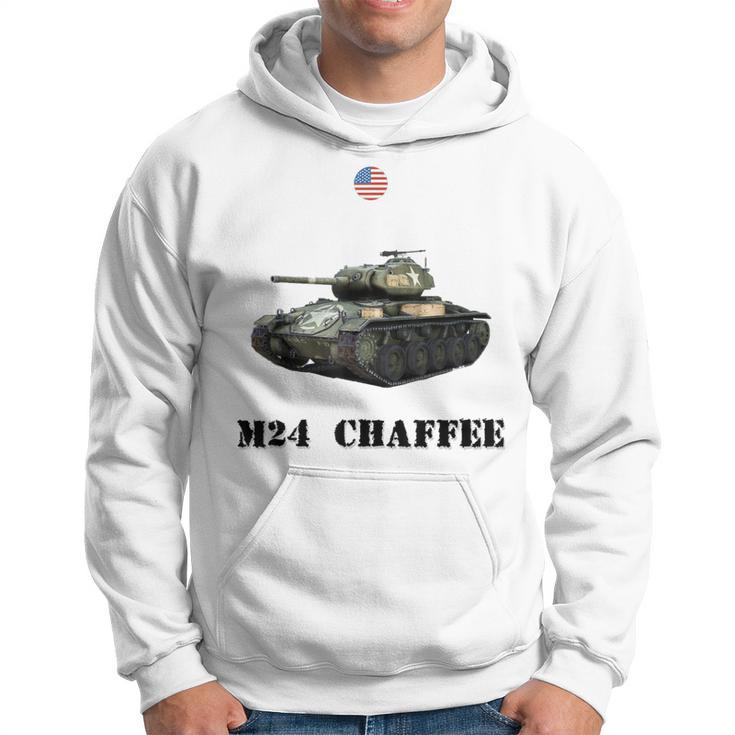 The M24 Chaffee Usa Light Tank Ww2 Military Machinery Hoodie