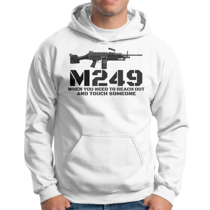 M249 Machine Gun Love 2Nd Amendment Adult Pro Gun Army Hoodie
