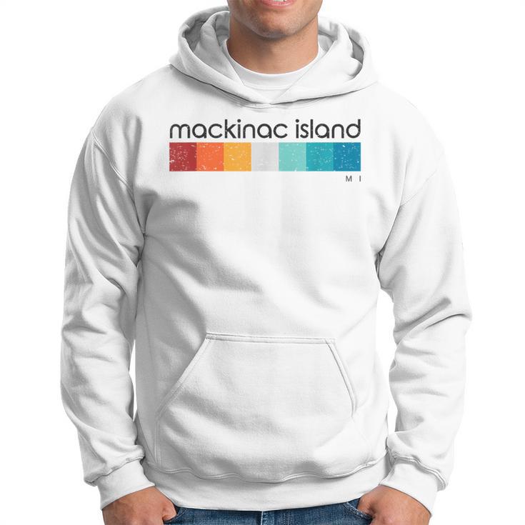 Mackinac Island Mi Vintage Retro Hoodie