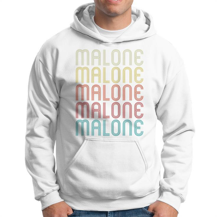 Malone Retro Vintage Style Name Hoodie