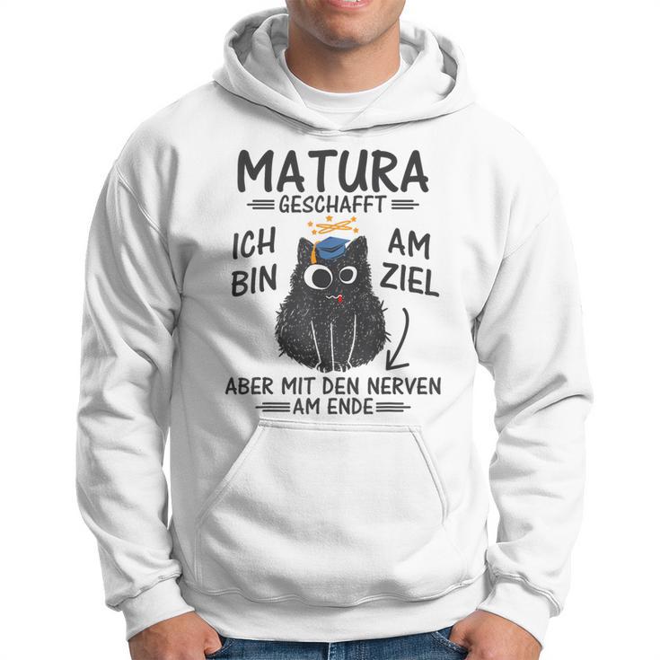 Matura Abschluss Katze Matura Abschied Matura Geschafft Kapuzenpullover