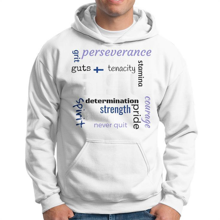 The Meaning Of Finnish Sisu Definition Word Collage Graphic Hoodie