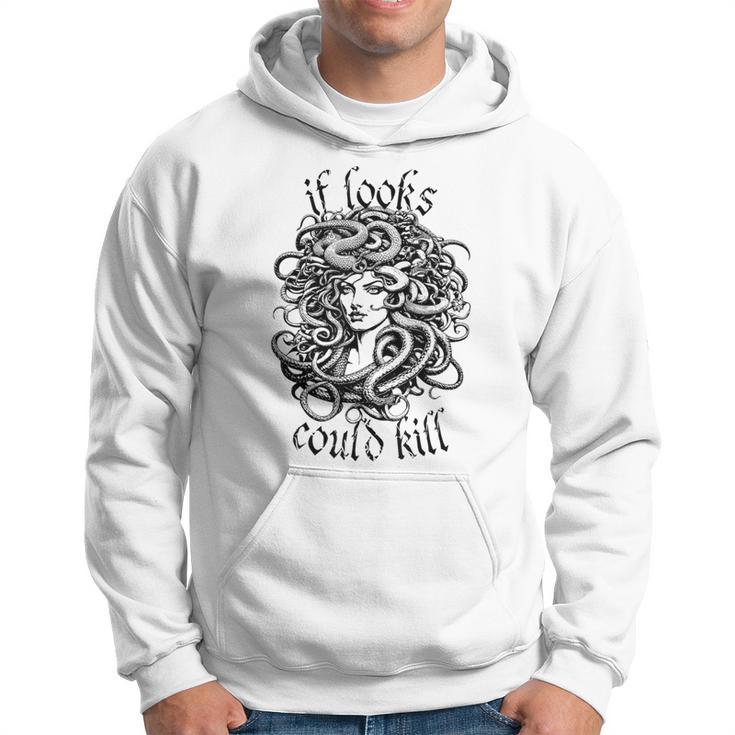 Medusa Greek Mythology Gorgon Pun Hoodie