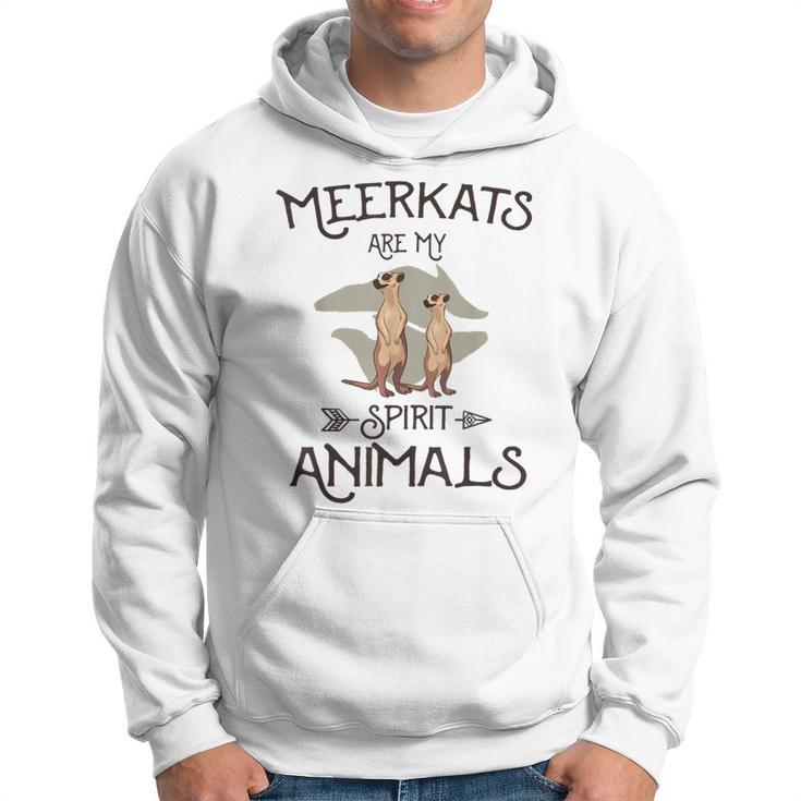 Meerkats Are My Spirit Animals Cool Vintage Meerkat Hoodie