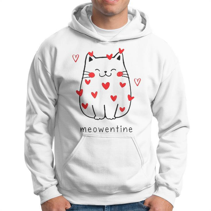 Meowentine Cute Cat Valentine Day 2023 Cute Hoodie