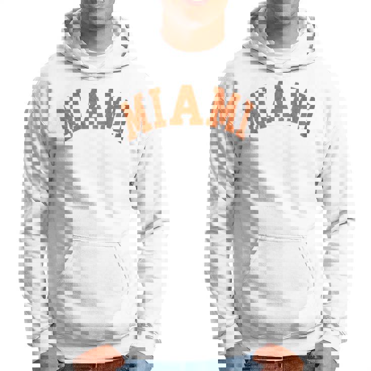 Miami Florida Retro Vintage Weathered Hoodie