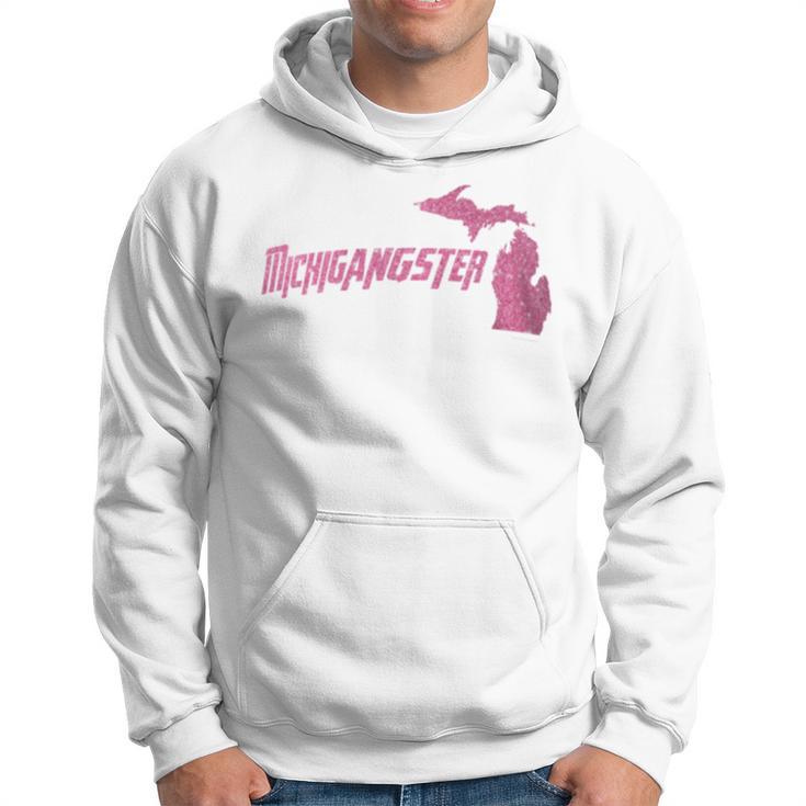 Michigangster Detroit Michigan Midwest Mitten Hoodie