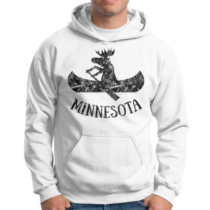 Minnesota Moose  Moose Canoe Hoodie
