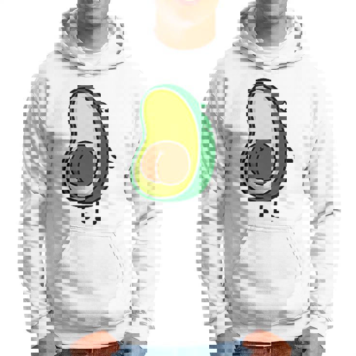 Motif Avocat Fruits Et Légumes Dessin Animé Amusant Kawaii Sweat à capuche