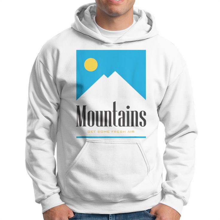 Mountains Get Some Fresh Good Air Cigarette Hoodie