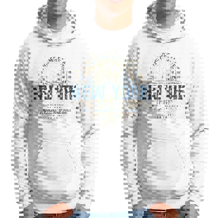 New York Estados Unidos Estilo Retrointage Nueva York Sudadera