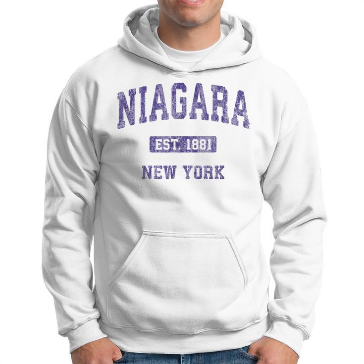 Niagara New York Ny Vintage Athletic Sports Hoodie