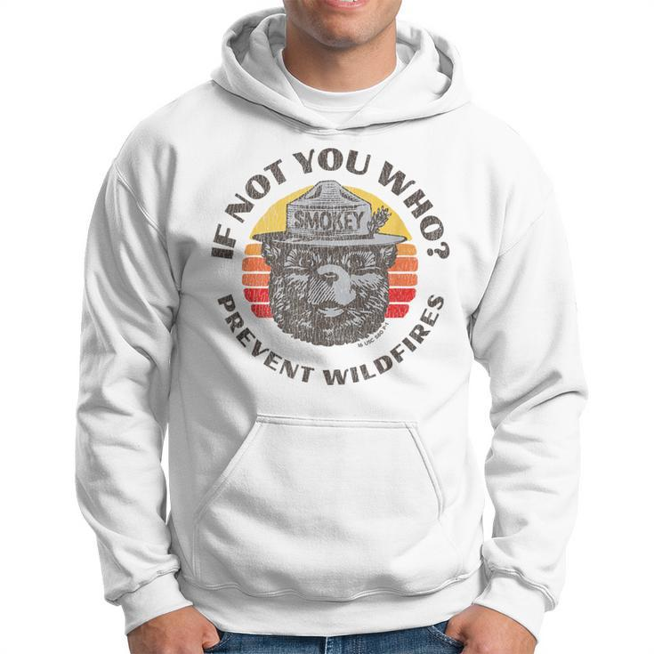 If Not You Who Vintage Smokey Bear 80S Sunset Hoodie