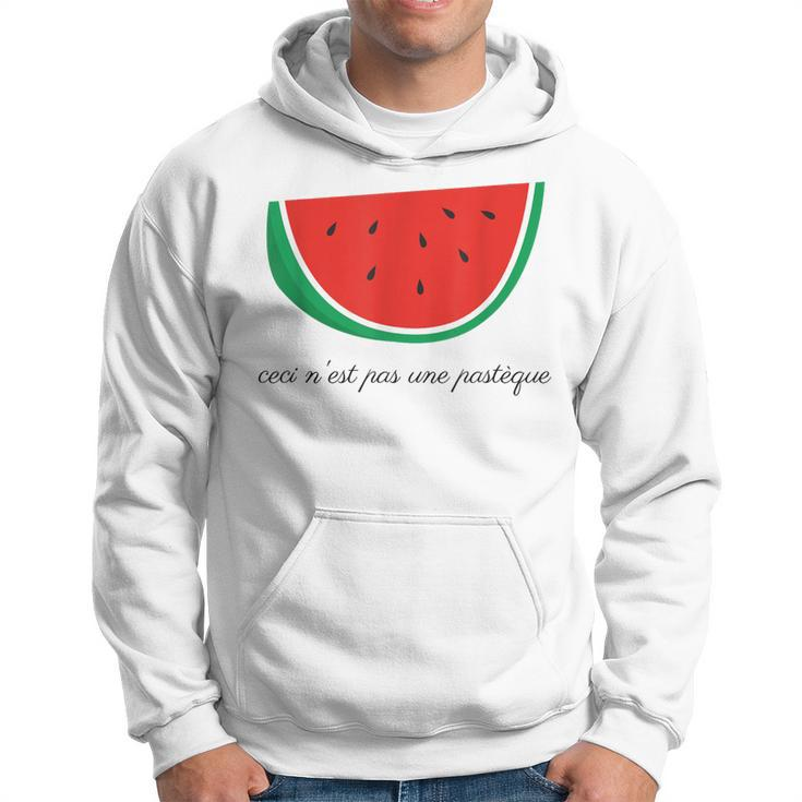 This Is Not A Watermelon Palestine Flag French Version Hoodie