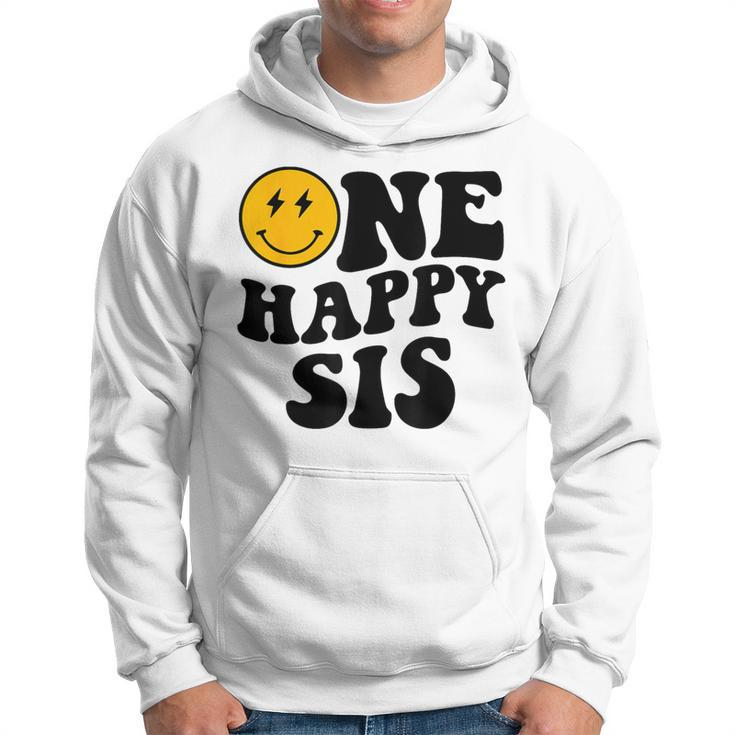 One Happy Sis Smile Face Birthday Theme Family Matching Hoodie