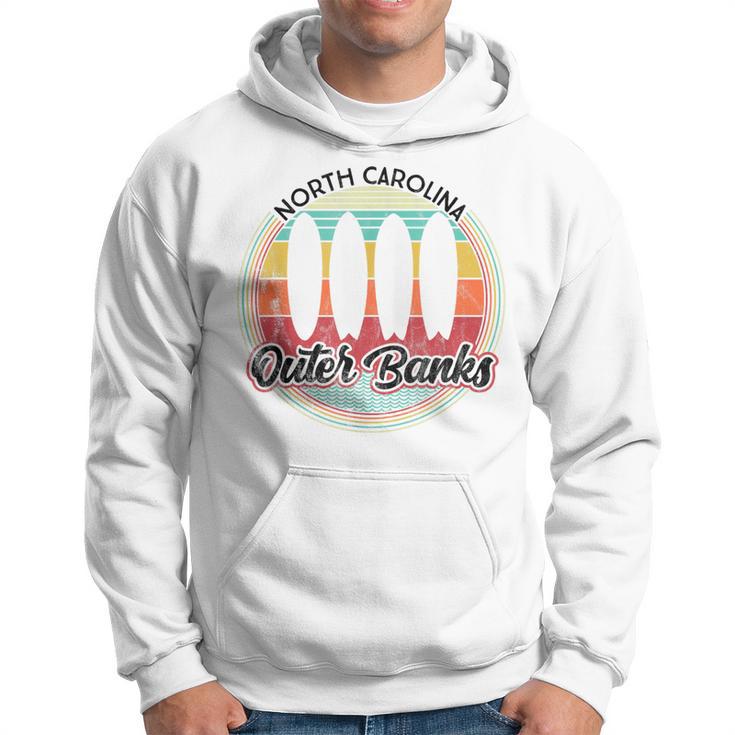 Outer Banks Obx Retro Surfer Bus Vintage Van Surf Hoodie