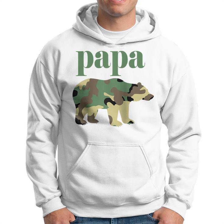 Papa Bär Camo Camo Papa Bär Passender Familienbär Raglan Kapuzenpullover