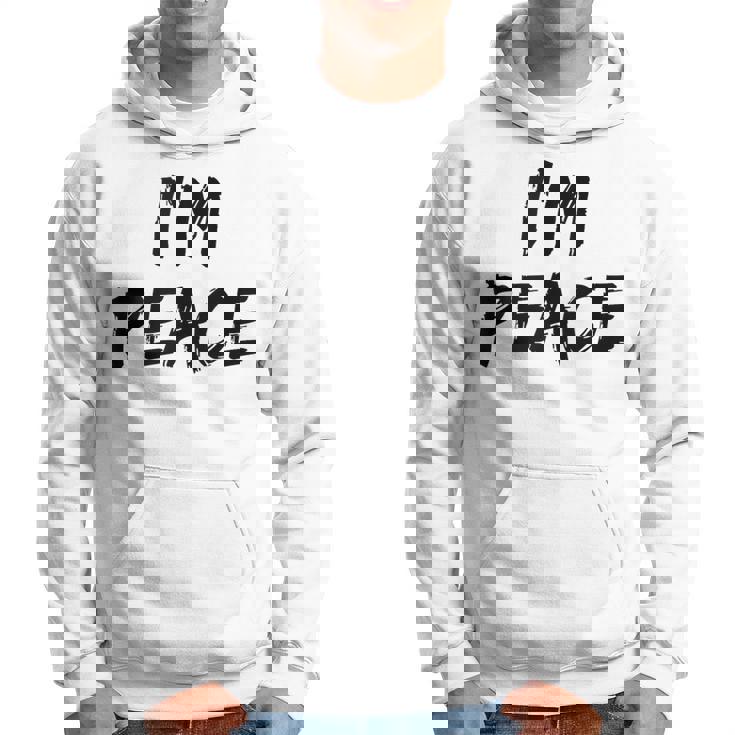 I Come In Peace I'm Peace Matching Couples Hoodie