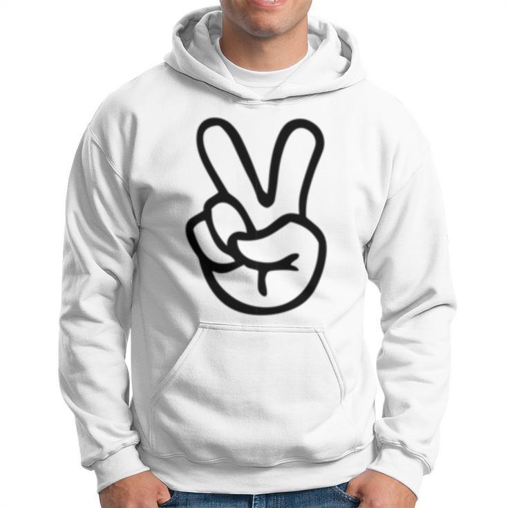 Peace Sign Fingers Peace Sign Hand Hoodie