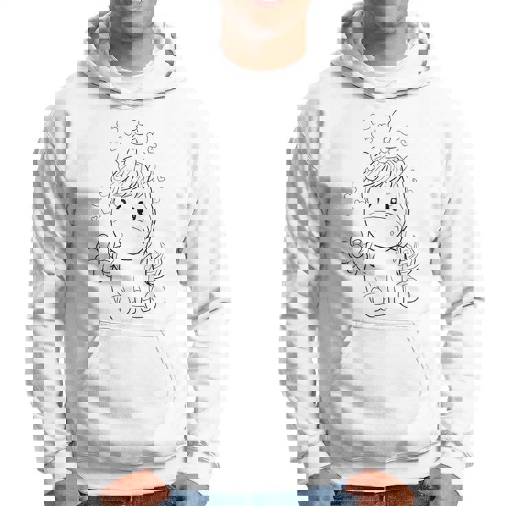 A Peindre Ou Colorier Pour Enfants Idee Cadeau Sweat à capuche