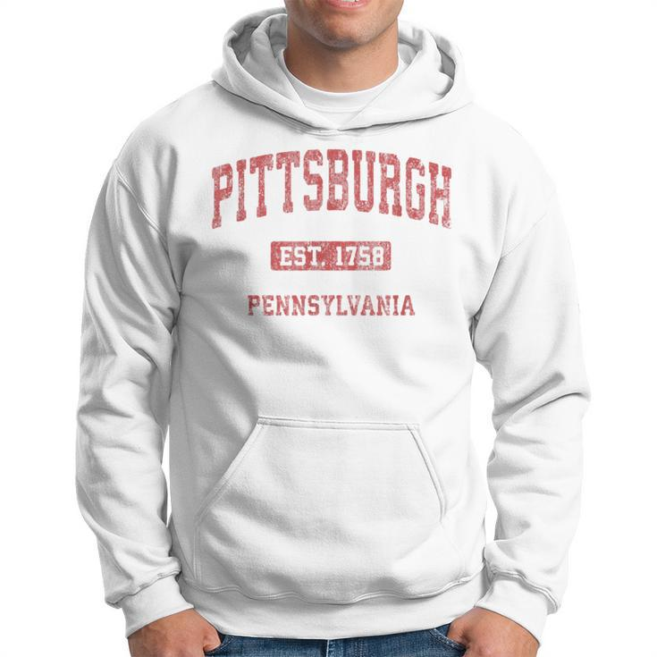 Pittsburgh Pennsylvania Pa Vintage Athletic Sports Hoodie