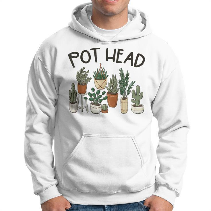 Plant Lover Gardener Pot Head Succulent Hoodie