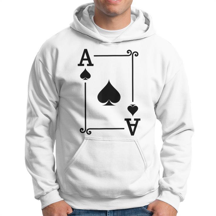 Playing Cards Costume Ace Spades Card Ace Card Hoodie