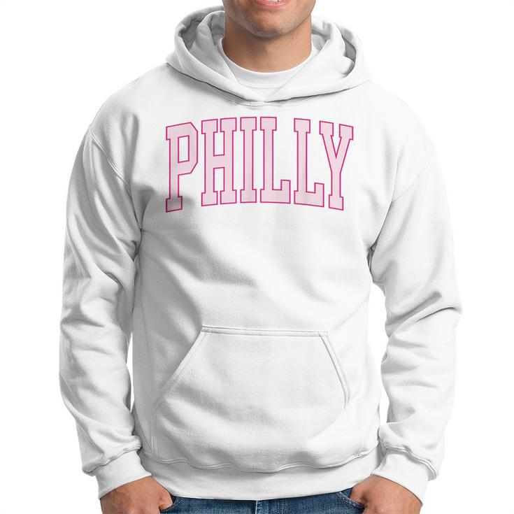 Preppy Varsity Pink Philly Philadelphia Pennsylvania Pa Hoodie
