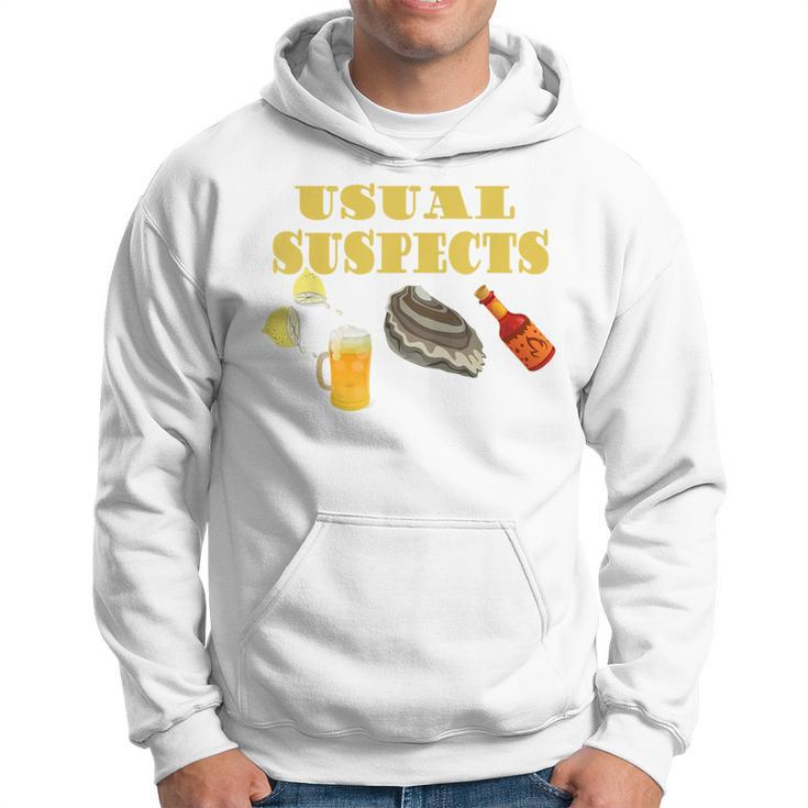 Raw Oysters Eating Oyster Party Usual Suspects Saying Hoodie