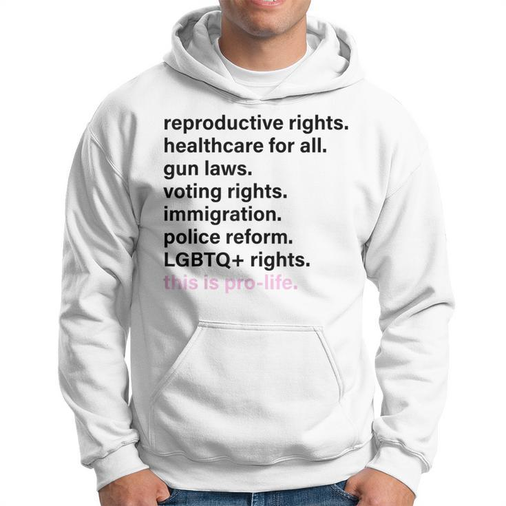 Reproductive Rights Healthcare For All Gun Laws Hoodie