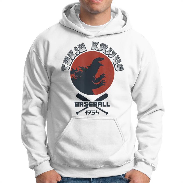 Retro 1954 Baseball Japanese Team Kaijus Fan T Hoodie