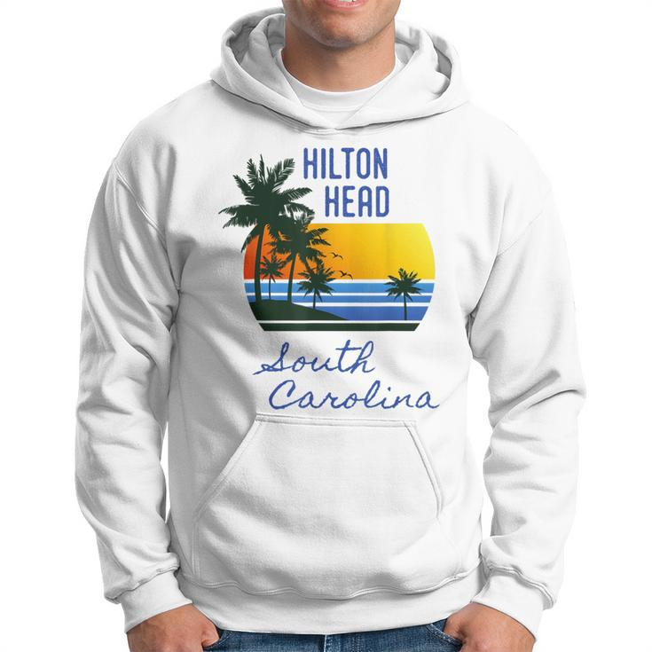 Retro Cool Hilton Head Island Sc Beach Souvenir Hoodie