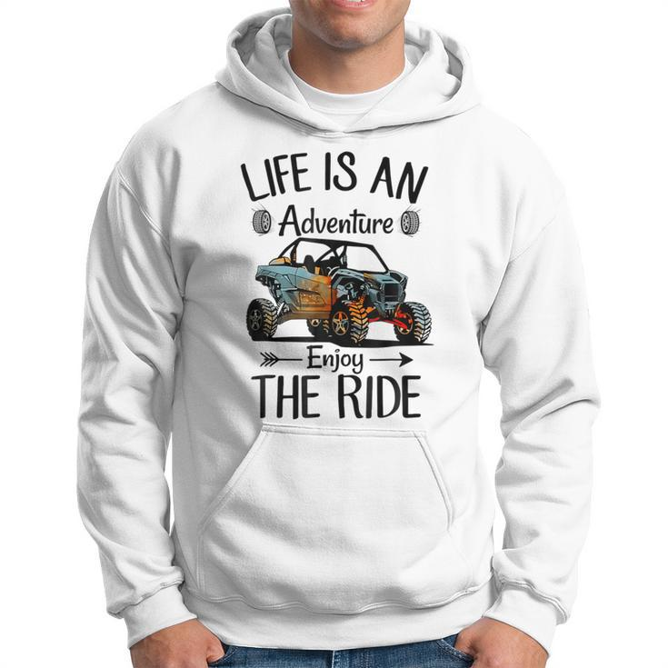 Retro Enjoy The Ride Atv Rider Utv Mud Riding Sxs Offroad Hoodie
