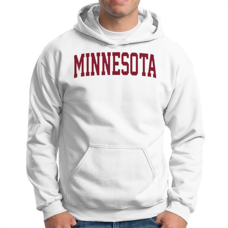 Retro Minnesota Vintage Minnesota Gold Maroon Throwback Hoodie