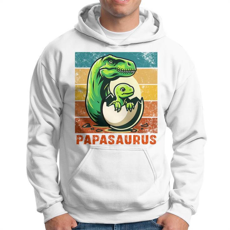 Retro Papasaurusatertag Bester Papa T-Rex Papa Dinosaur Kapuzenpullover