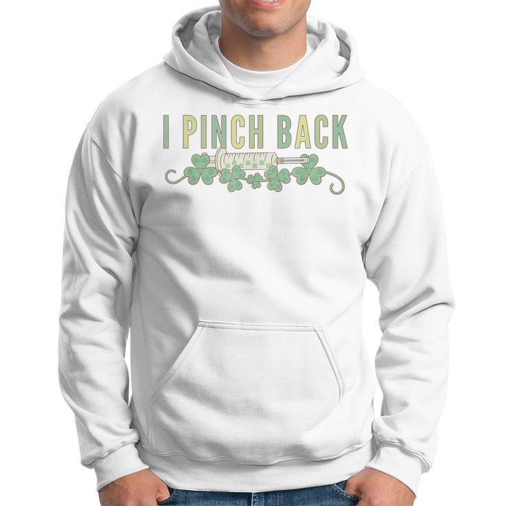 Retro I Pinch Back Aesthetic Injector St Pattys Day Botox Hoodie