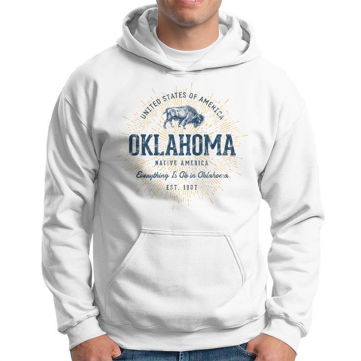 Retro Vintage State Of Oklahoma Hoodie