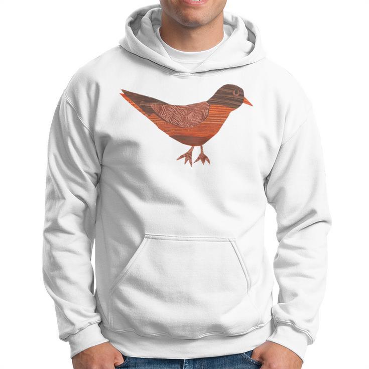 Robin Graphic Backyard Bird Lovers Hoodie