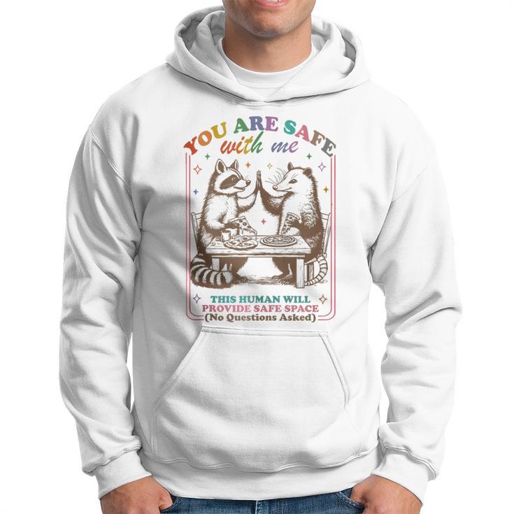 You Are Safe With Me Lgbtq Straight Ally This Human Will Hoodie