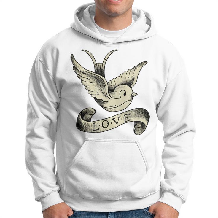 Schwalbe Vintage Bird Tattoo Love Women's Men Hoodie