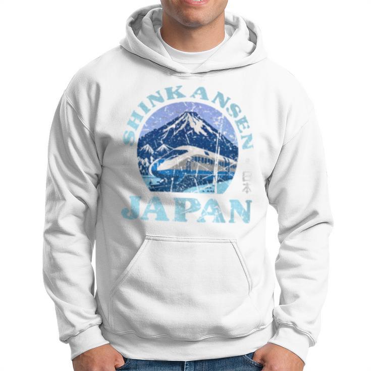 Shinkansen Japanese Bullet Train Japan Mt Fuji Kanji Hoodie