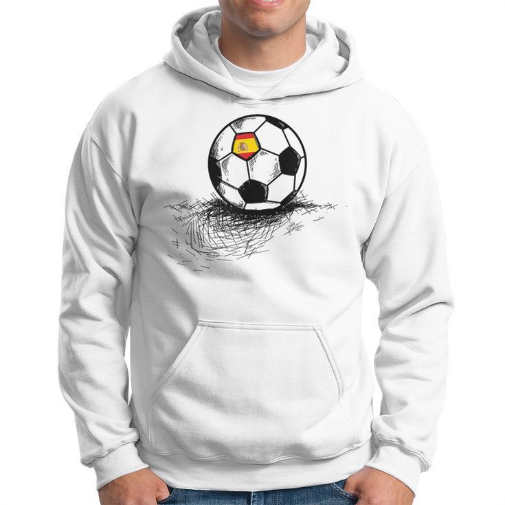 Spain Soccer Ball Flag Jersey Spanish Football Hoodie