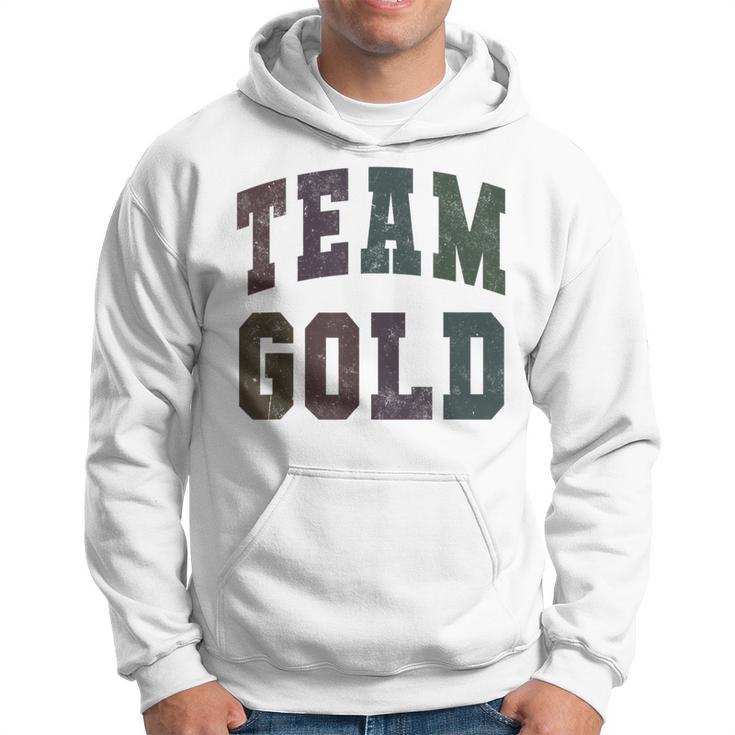 Sports Team Gold Field Day Go Spirit Summer Camp Game 2024 Hoodie