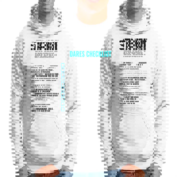 Stag Do Group Challenge Checklist Dares Game Hoodie