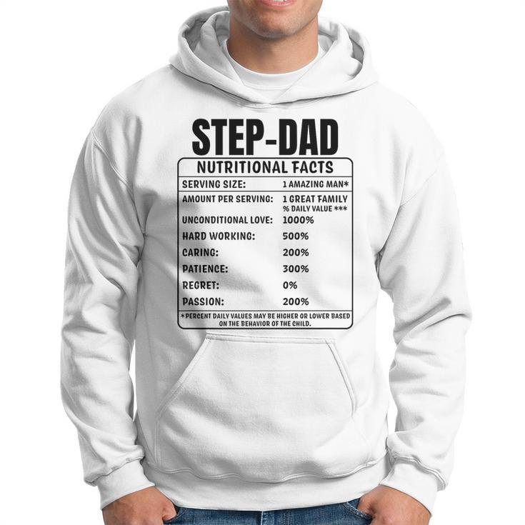 Step-Dad Nutrition Facts Fathers Day Bonus Papa Dada Hoodie