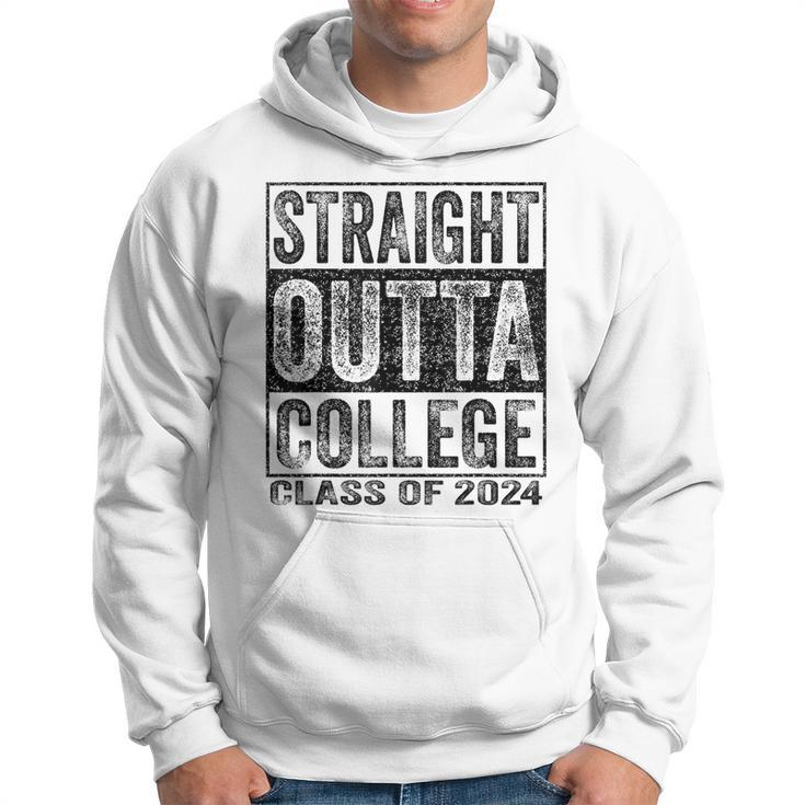 Straight Outta College Class Of 2024 Graduation Hoodie