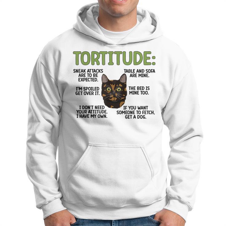 Tortitude Tortie Cat Lover Tortoiseshell Cat Owner Hoodie