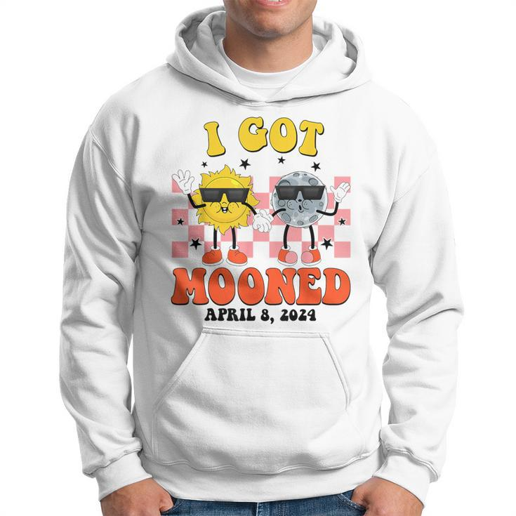 Total Solar Eclipse I Got Mooned April 8 2024 Sun And Moon Hoodie