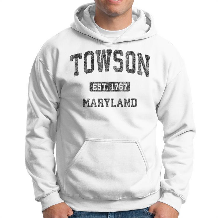 Towson Maryland Md Vintage Athletic Sports Hoodie